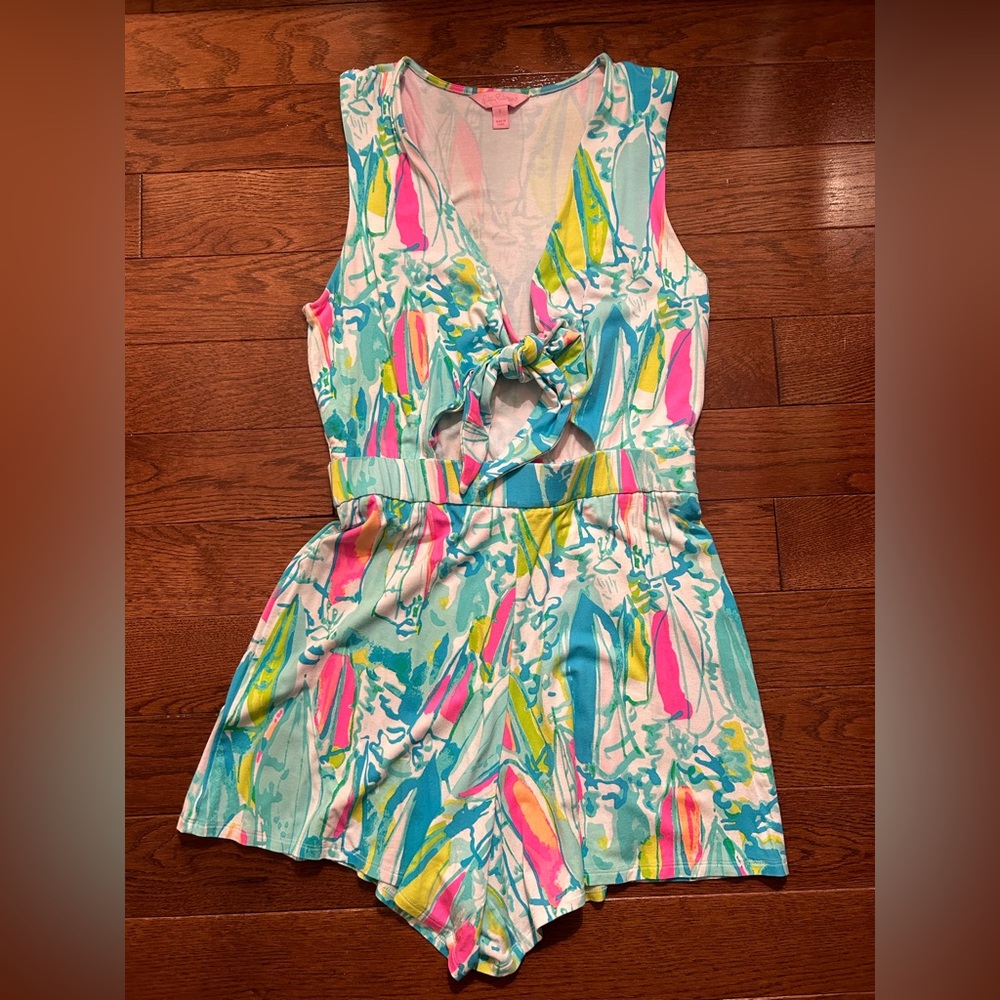 Greer Romper size small Multi Beach and Bae